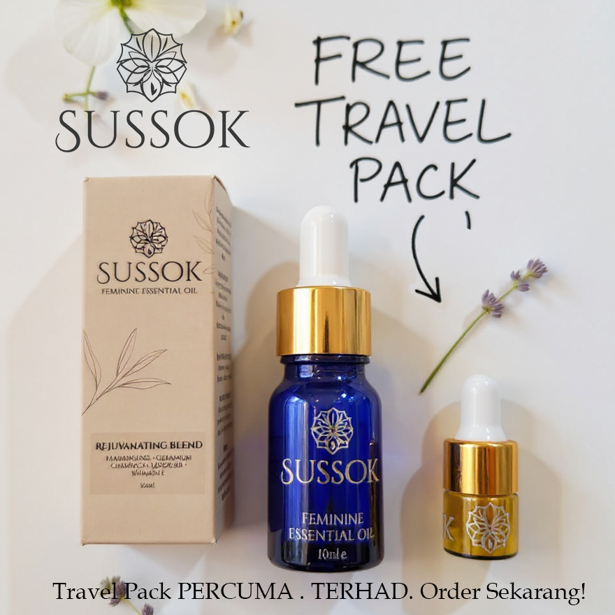 SUSSOK – Feminine Essential Oil . Minyak Pati Wanita Premium (10ml)