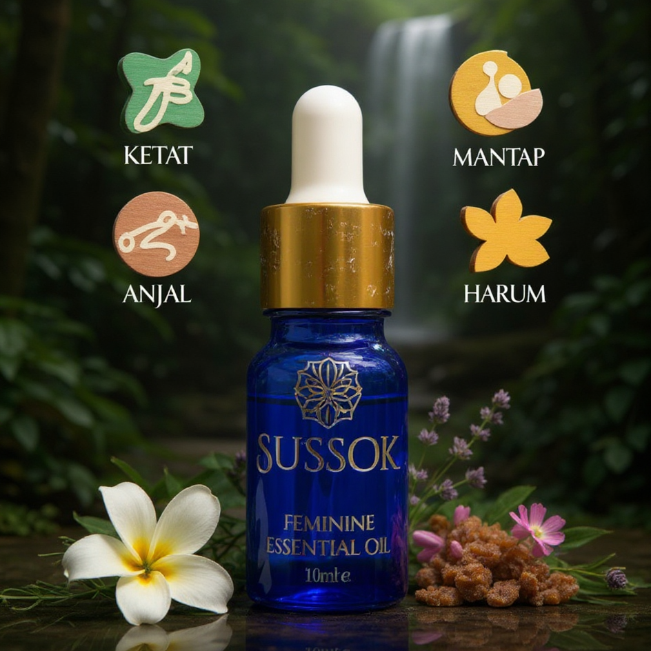 SUSSOK – Feminine Essential Oil . Minyak Pati Wanita Premium (10ml)